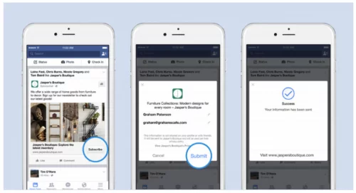 Reklamowa reklama kontaktowa Facebook Lead Ads
